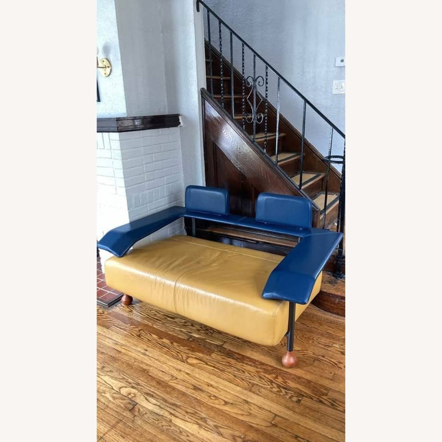 Mid Century Modern Poltrome C Italian Leather Sofa - image-4