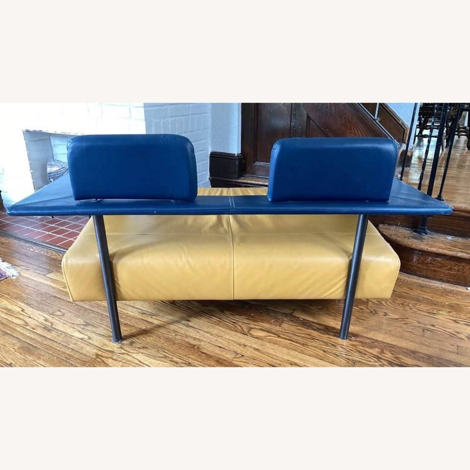 Mid Century Modern Poltrome C Italian Leather Sofa - image-1