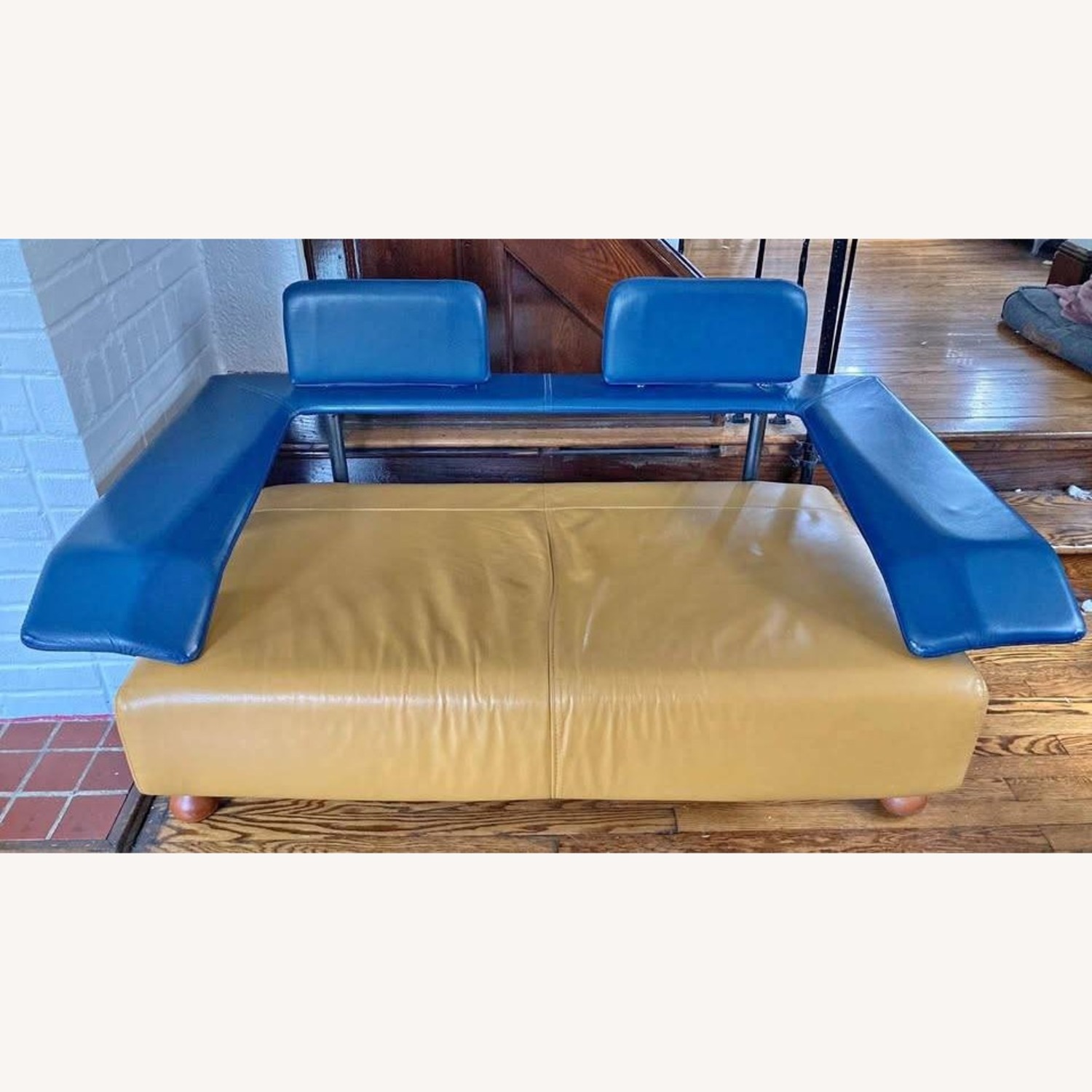 Mid Century Modern Poltrome C Italian Leather Sofa - image-5