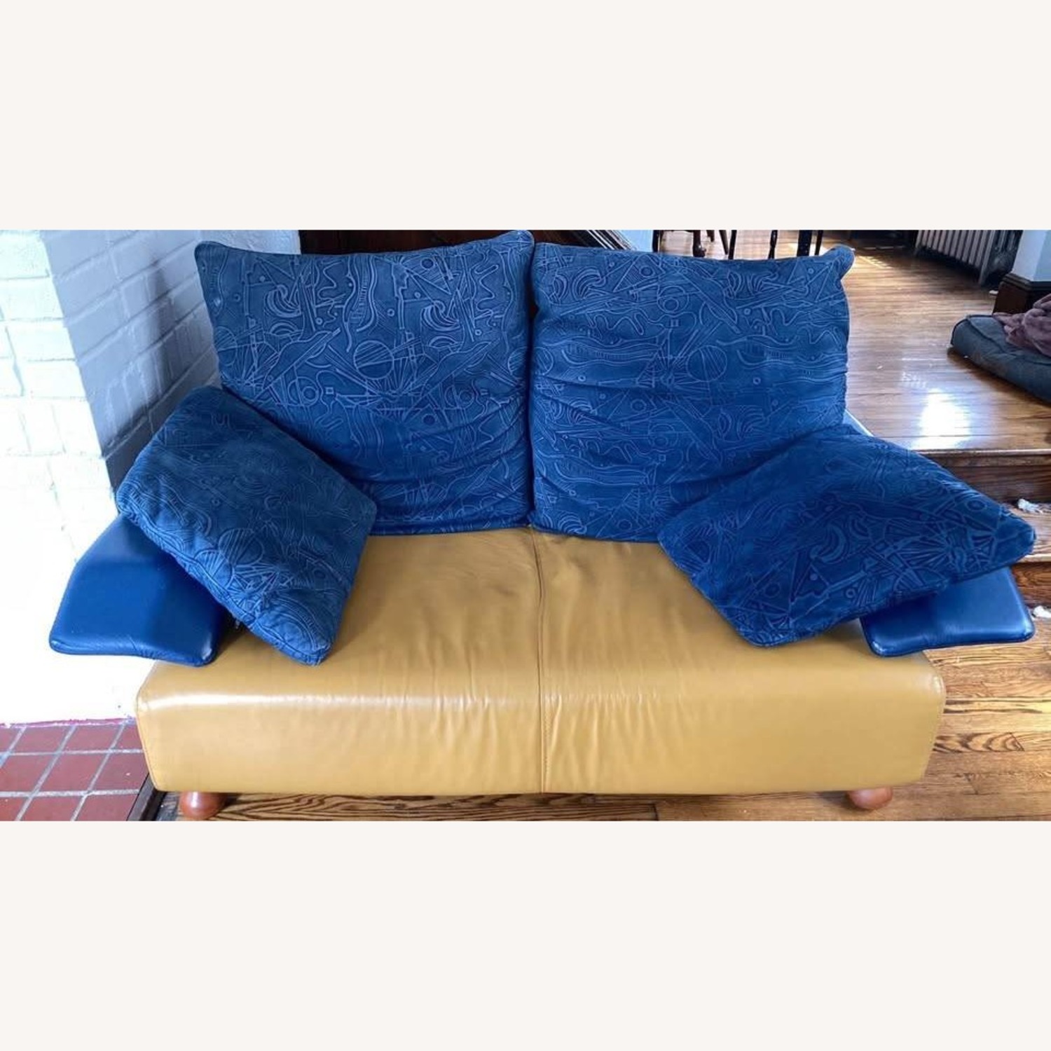 Mid Century Modern Poltrome C Italian Leather Sofa - image-6