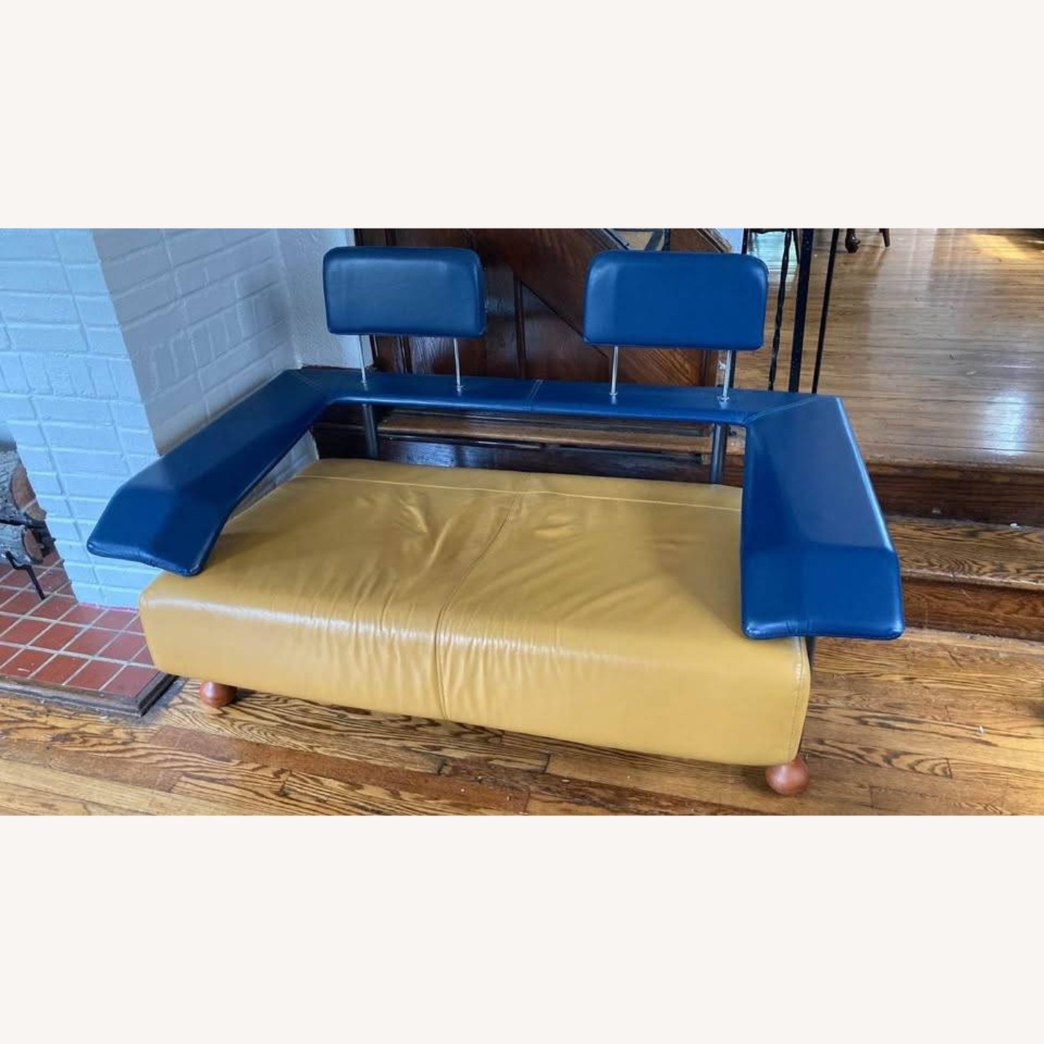 Mid Century Modern Poltrome C Italian Leather Sofa - image-2