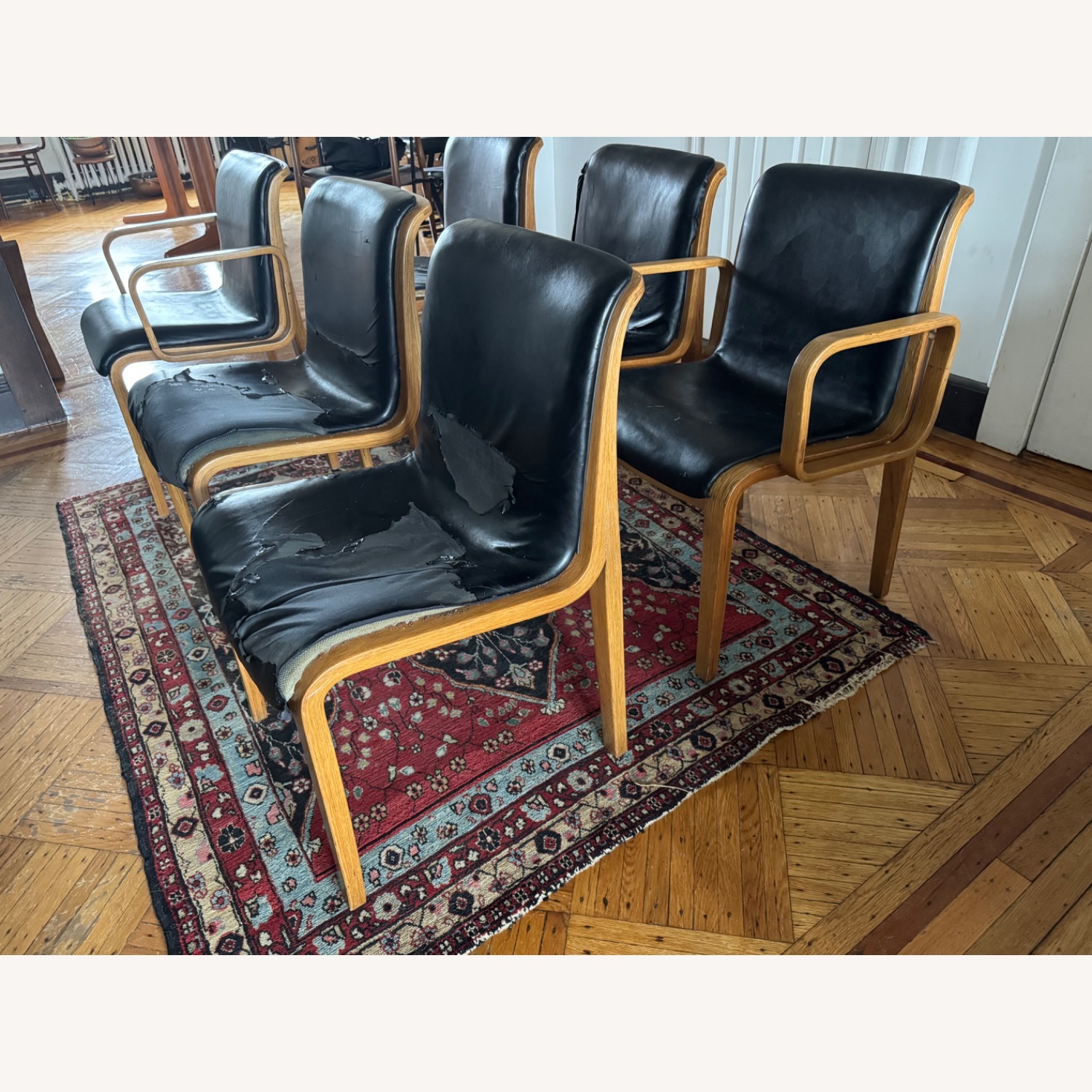 6 Knoll 1305-U Dining Chairs - image-3