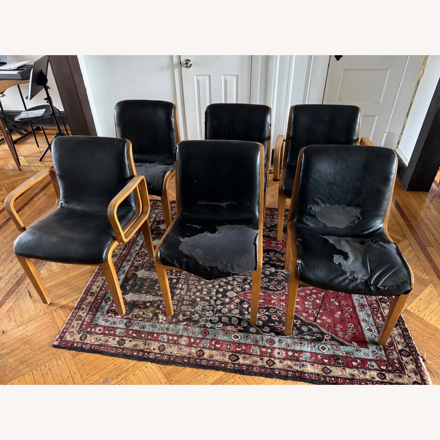 6 Knoll 1305-U Dining Chairs - image-4