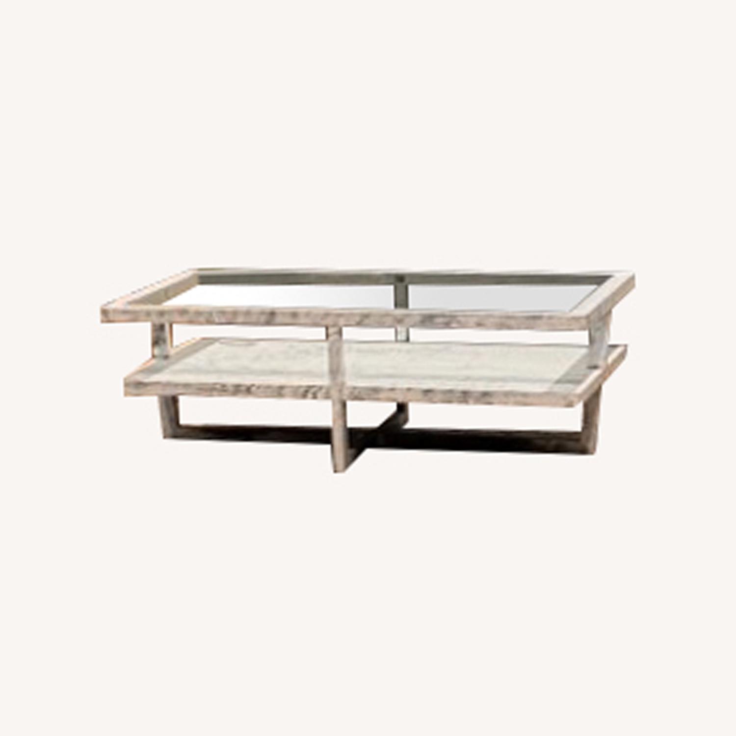 White Farmhouse Coffee Table Set - image-0