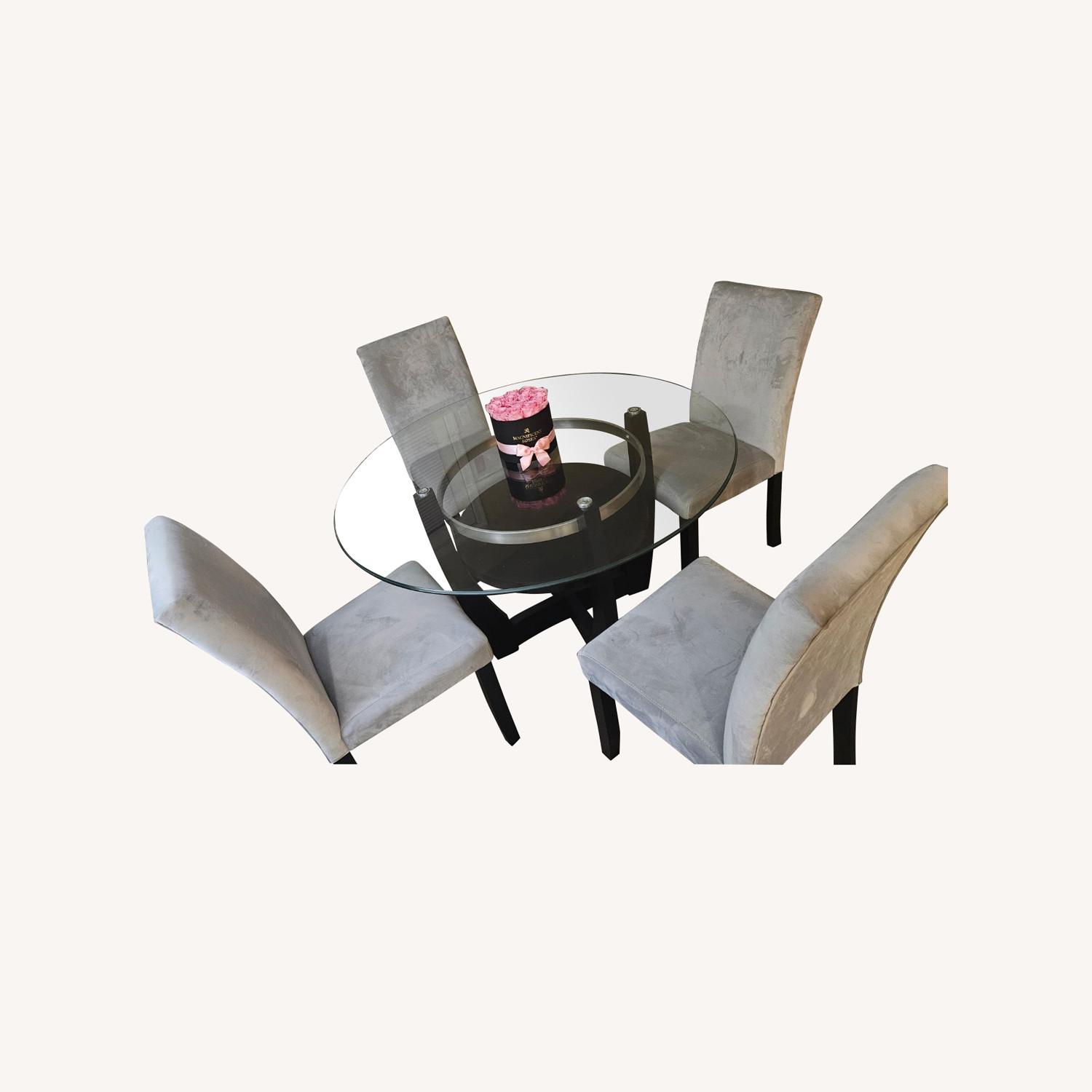 Value City Grey Dining Set - image-0