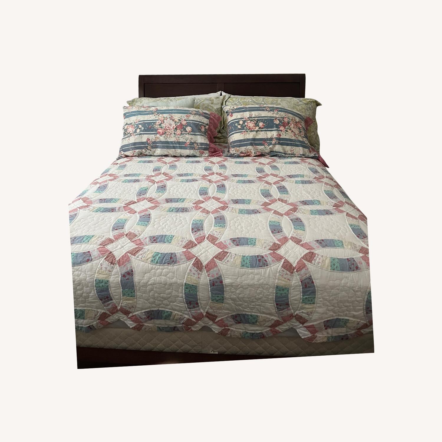 Solid Wood Headboard Bed - image-0