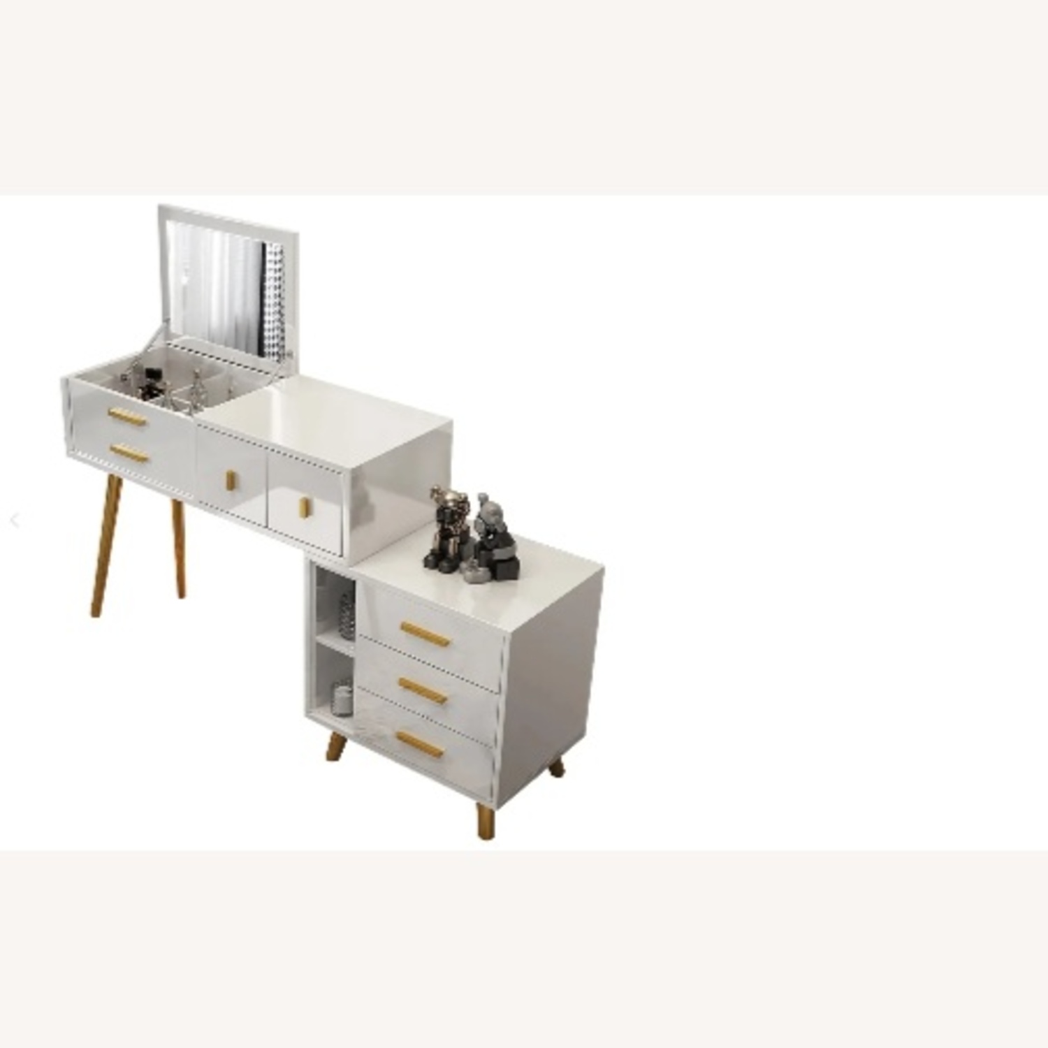 Wayfair White Vanity with Mirror - image-0