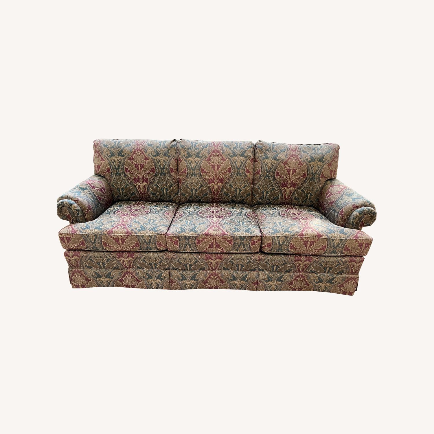 Drexel 7 Foot 3 Person Fabric Sofa - image-0