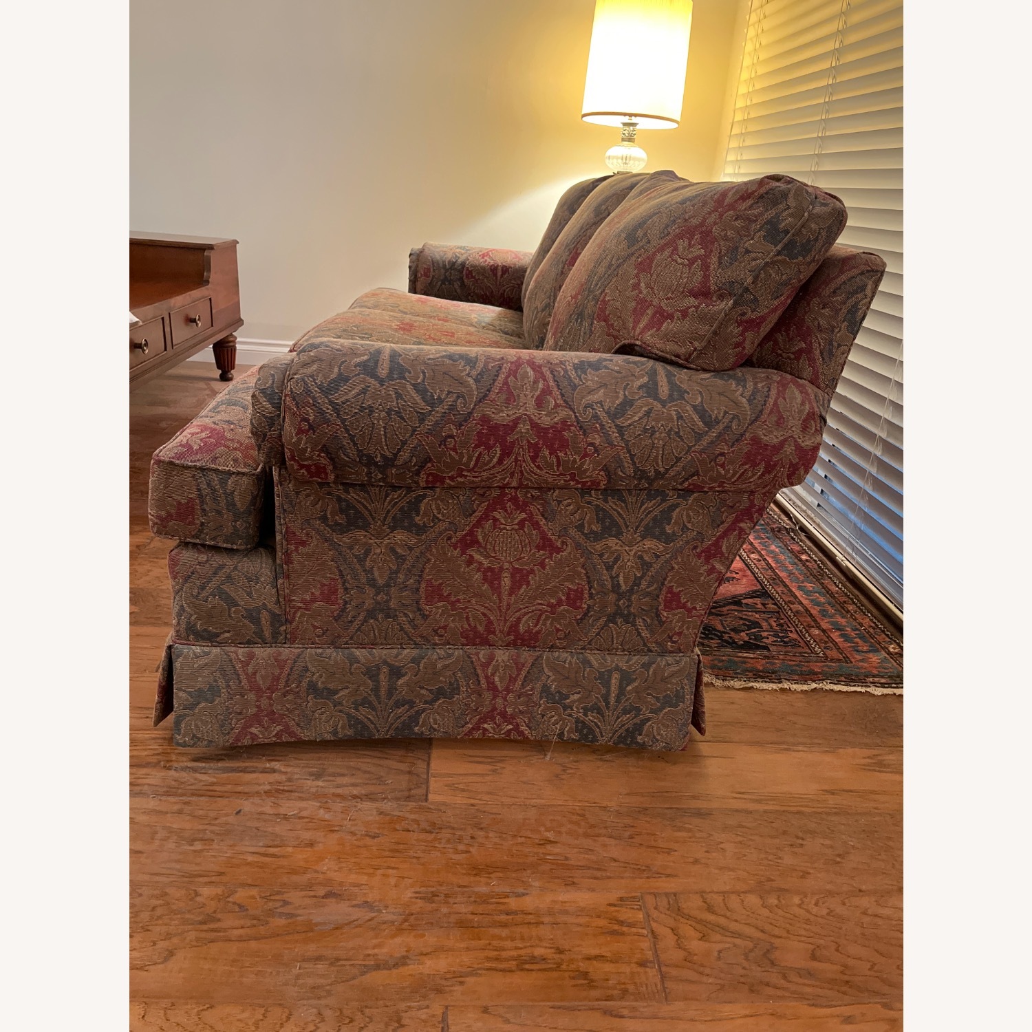 Drexel 7 Foot 3 Person Fabric Sofa - image-3