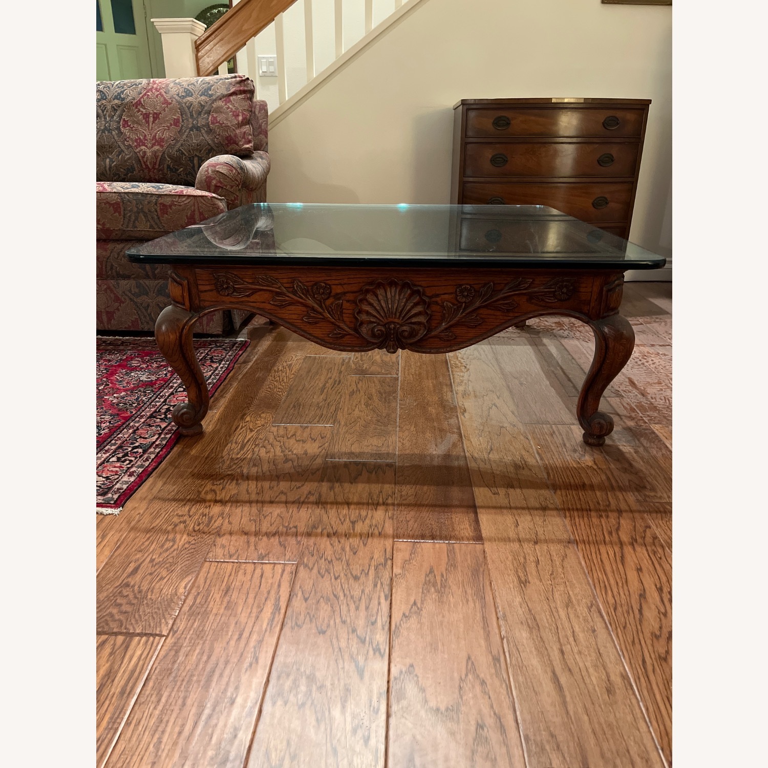 Square Glass Top Coffee Table - image-3