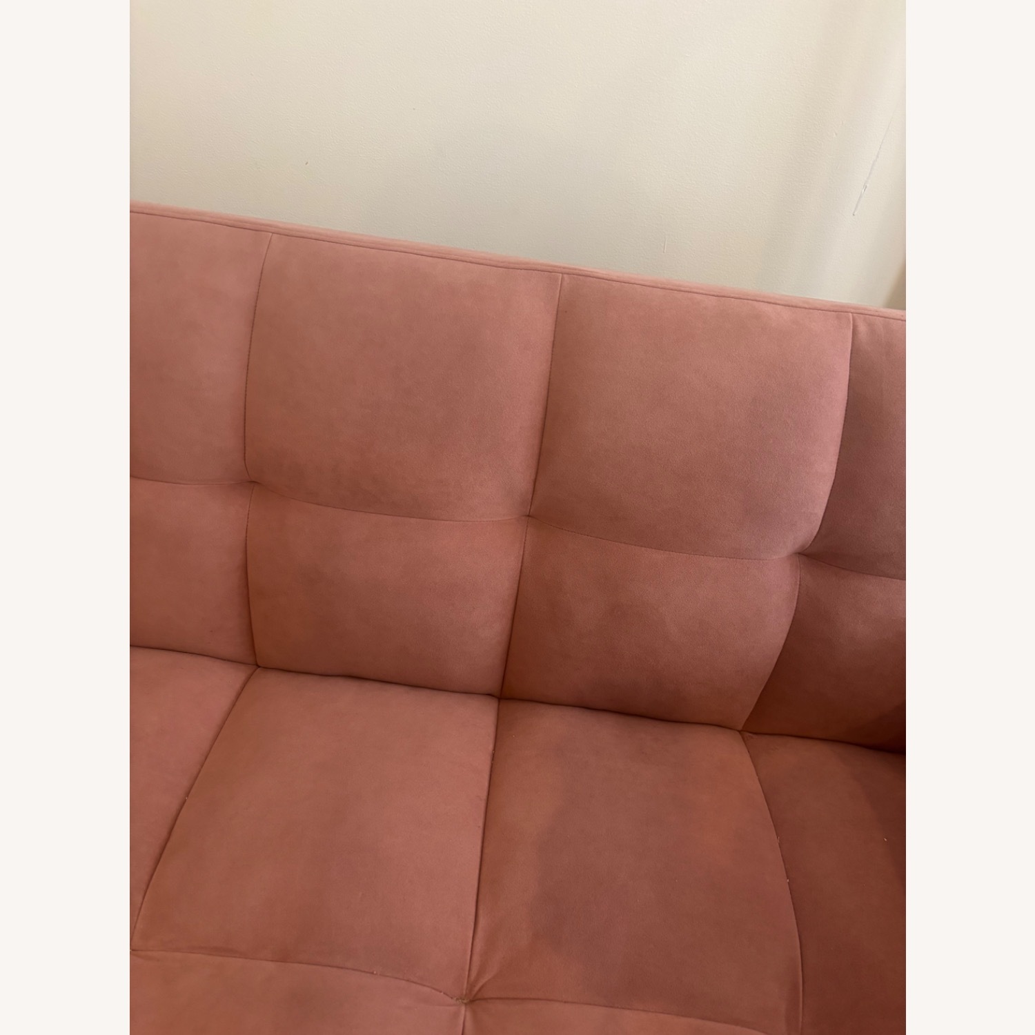 Amazon Pink Velvet Futon Sofa Bed - image-3