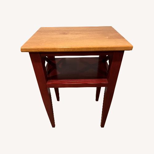 Used Ethan Allen Side Table Two-Tone for sale on AptDeco