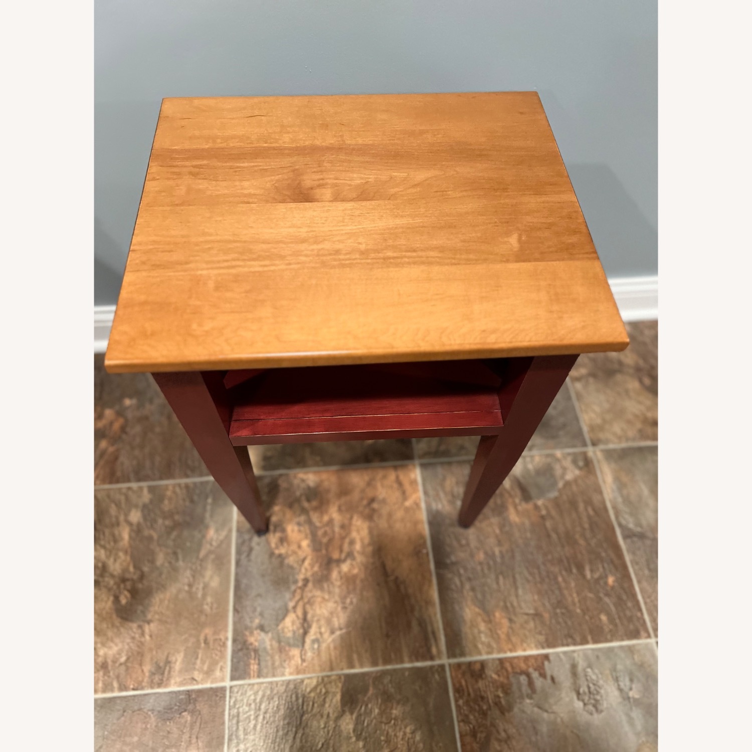 Ethan Allen Side Table Two-Tone - image-3