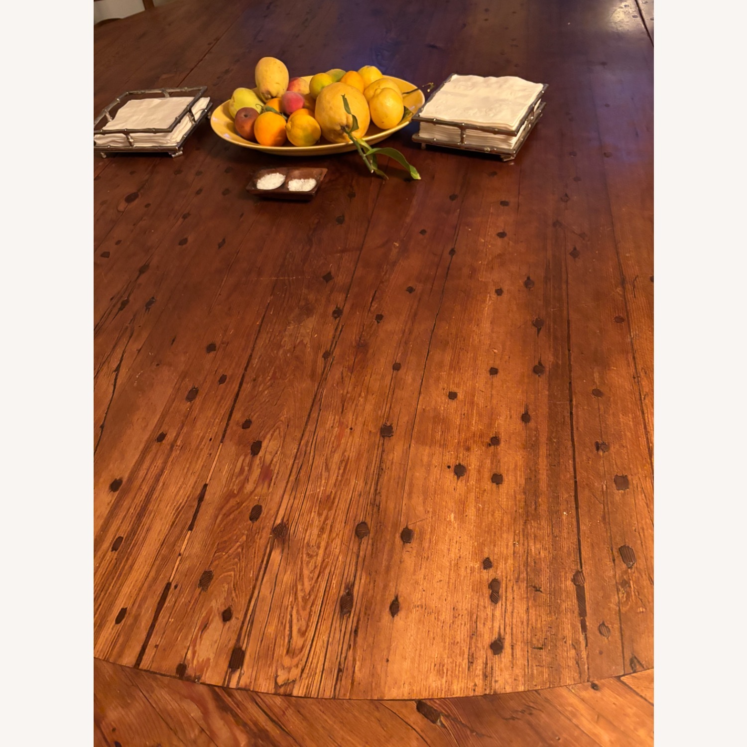 Vintage Wood Dining Table Set - image-10