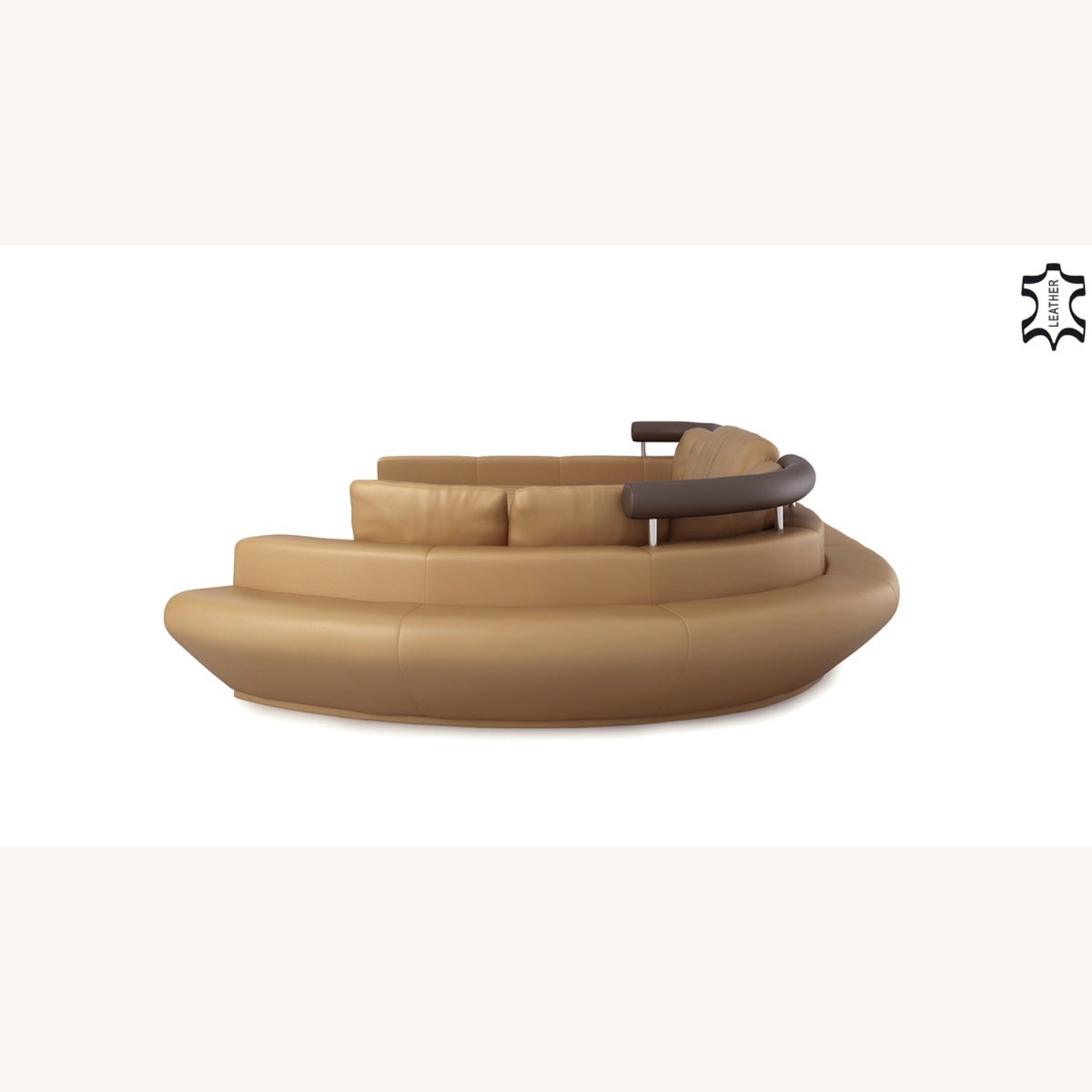 Designer Leather Sectional Las Vegas BULLHOFF - image-2