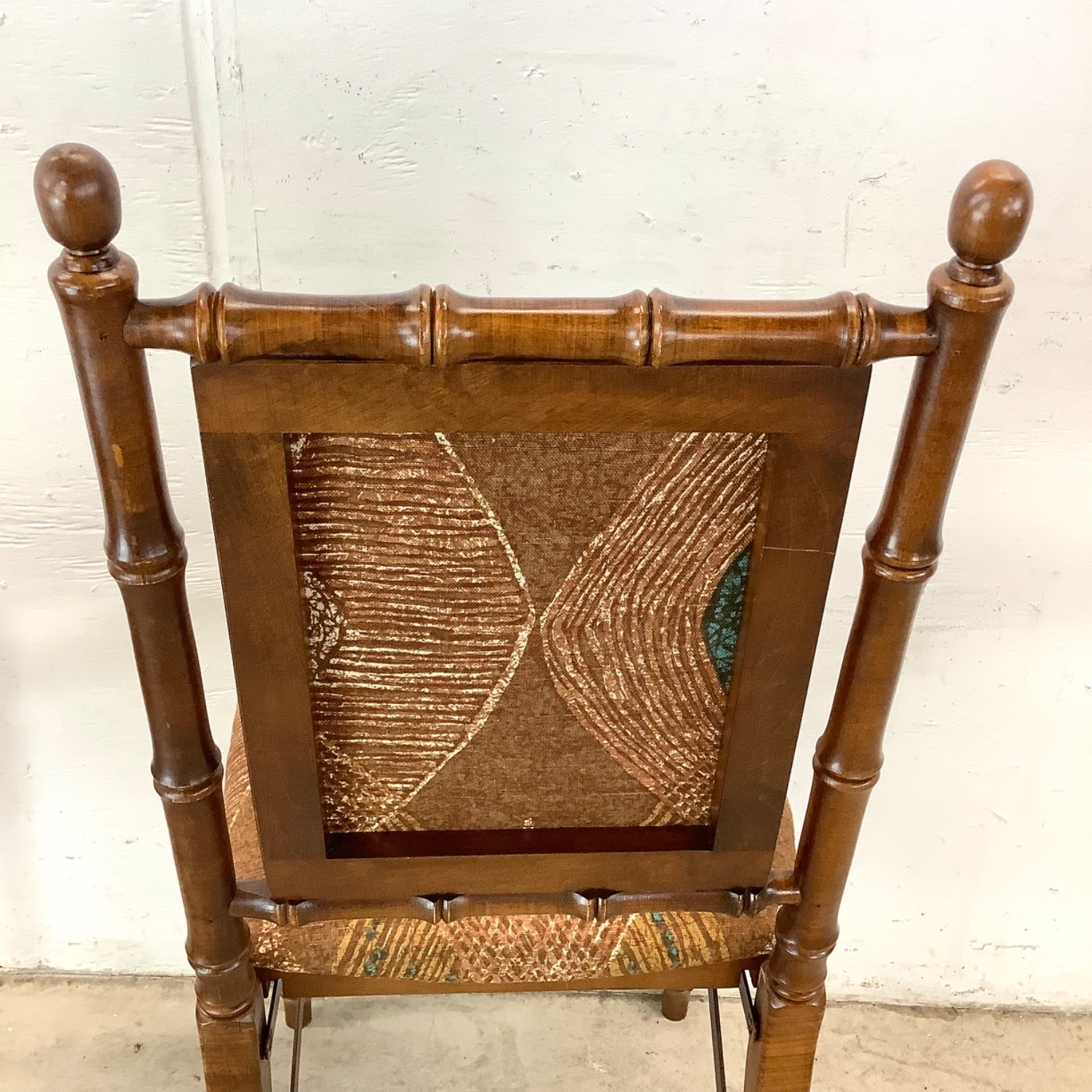 Vintage Faux Bamboo Folding Dining Chairs- Six - image-12