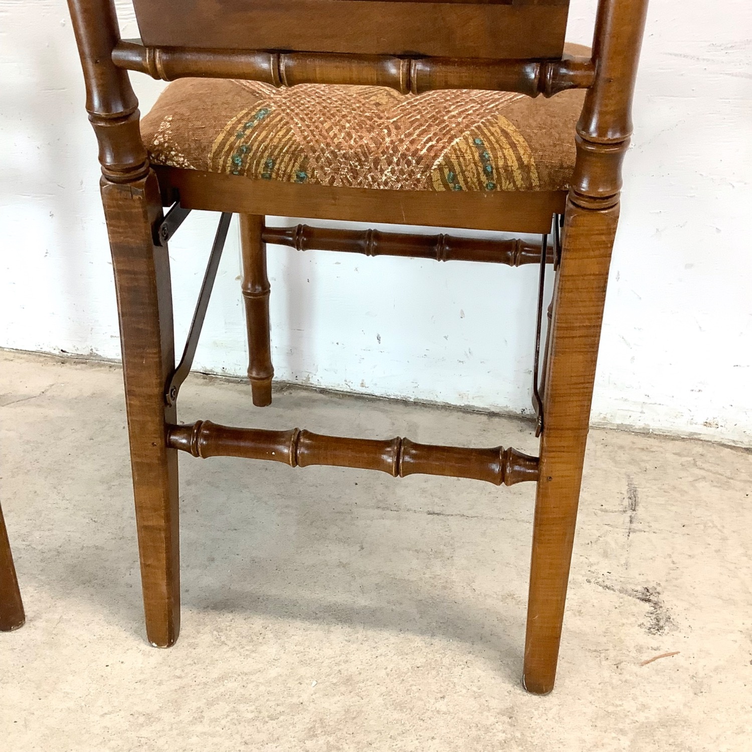 Vintage Faux Bamboo Folding Dining Chairs- Six - image-13