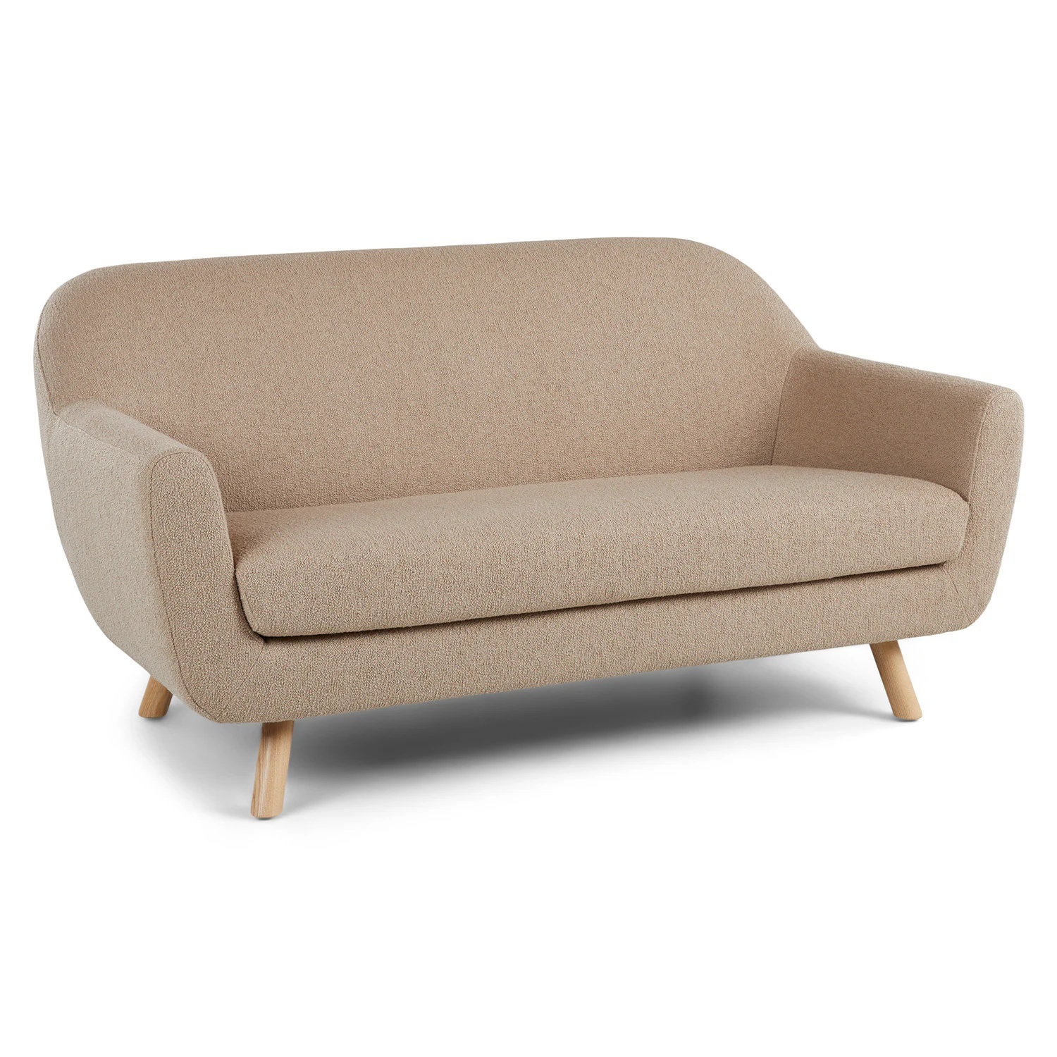 Gabriola 64" Loveseat - Sandstone Wool Bouclé - image-5