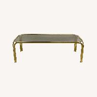 Vintage Modern Smoked Glass Coffee Table