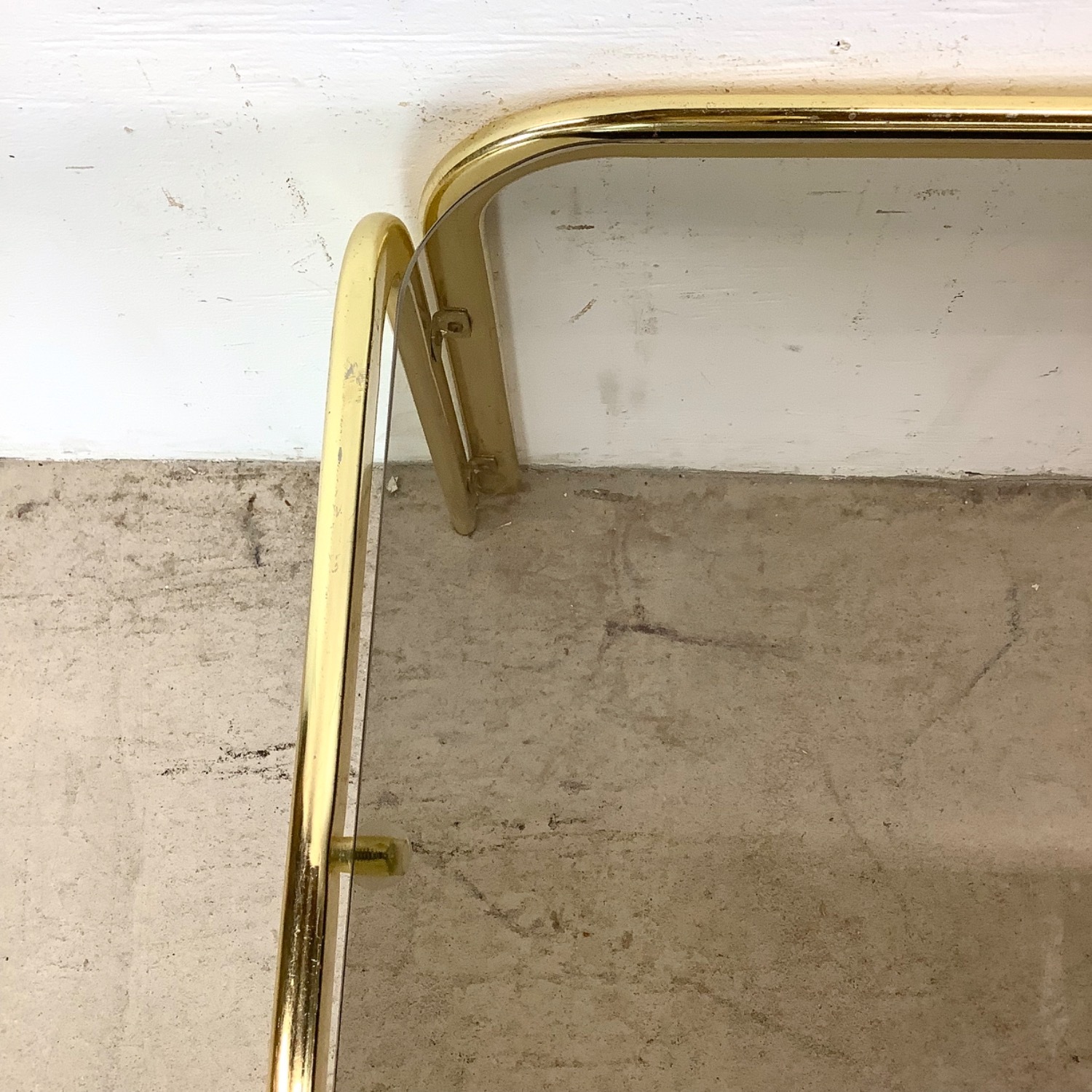 Vintage Modern Smoked Glass Coffee Table - image-15