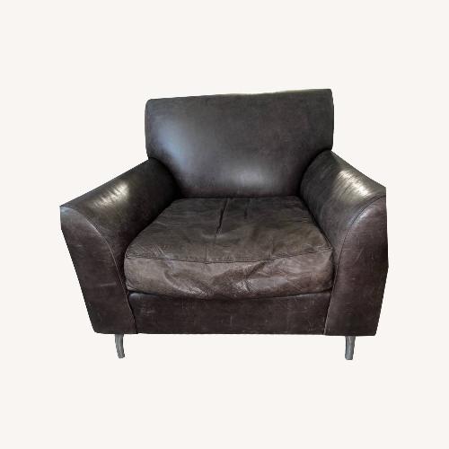 Used Mitchell Gold + Bob Williams Leather Chair for sale on AptDeco