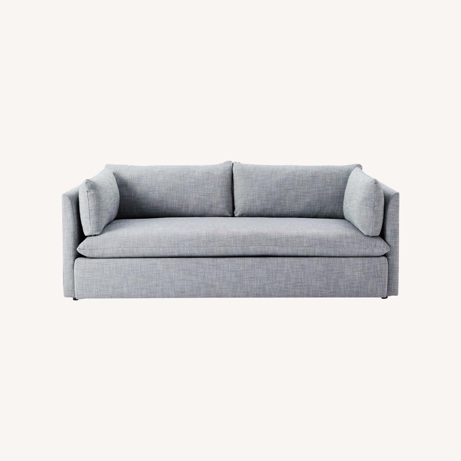 West Elm Gray Sleep Sofa - image-0