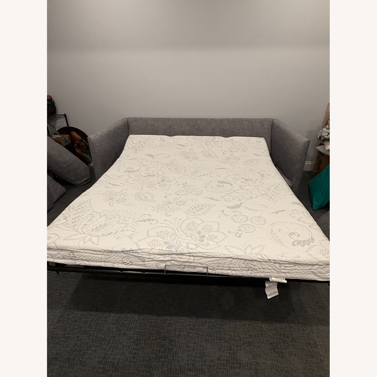 West Elm Gray Sleep Sofa - image-3