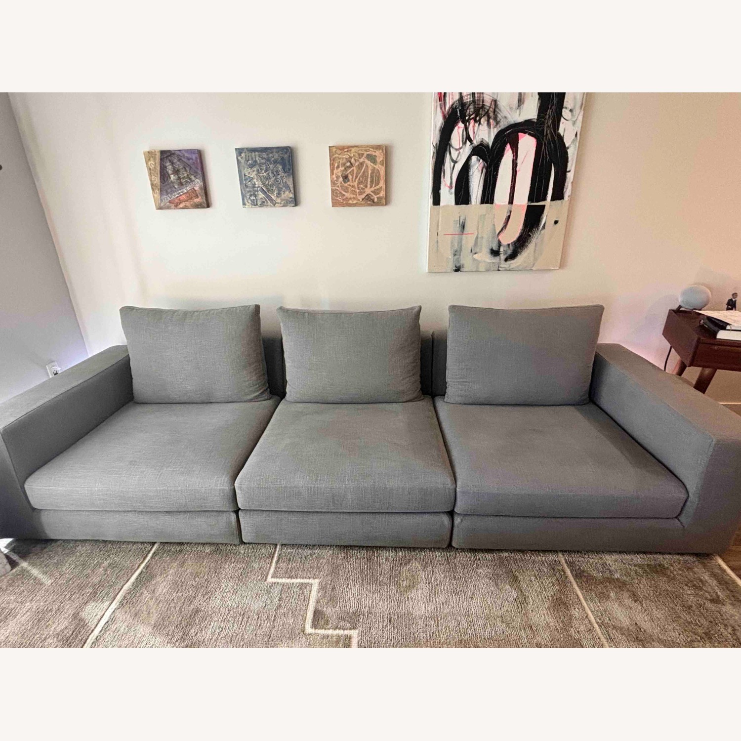 Braxton 3-Piece Sofa (Grey) - image-1