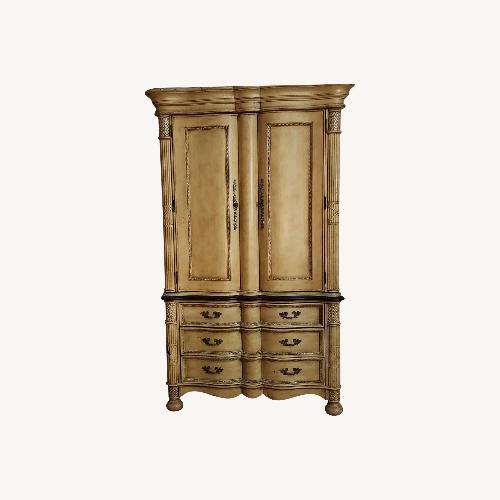 Used Two Piece Antique Armoire  for sale on AptDeco