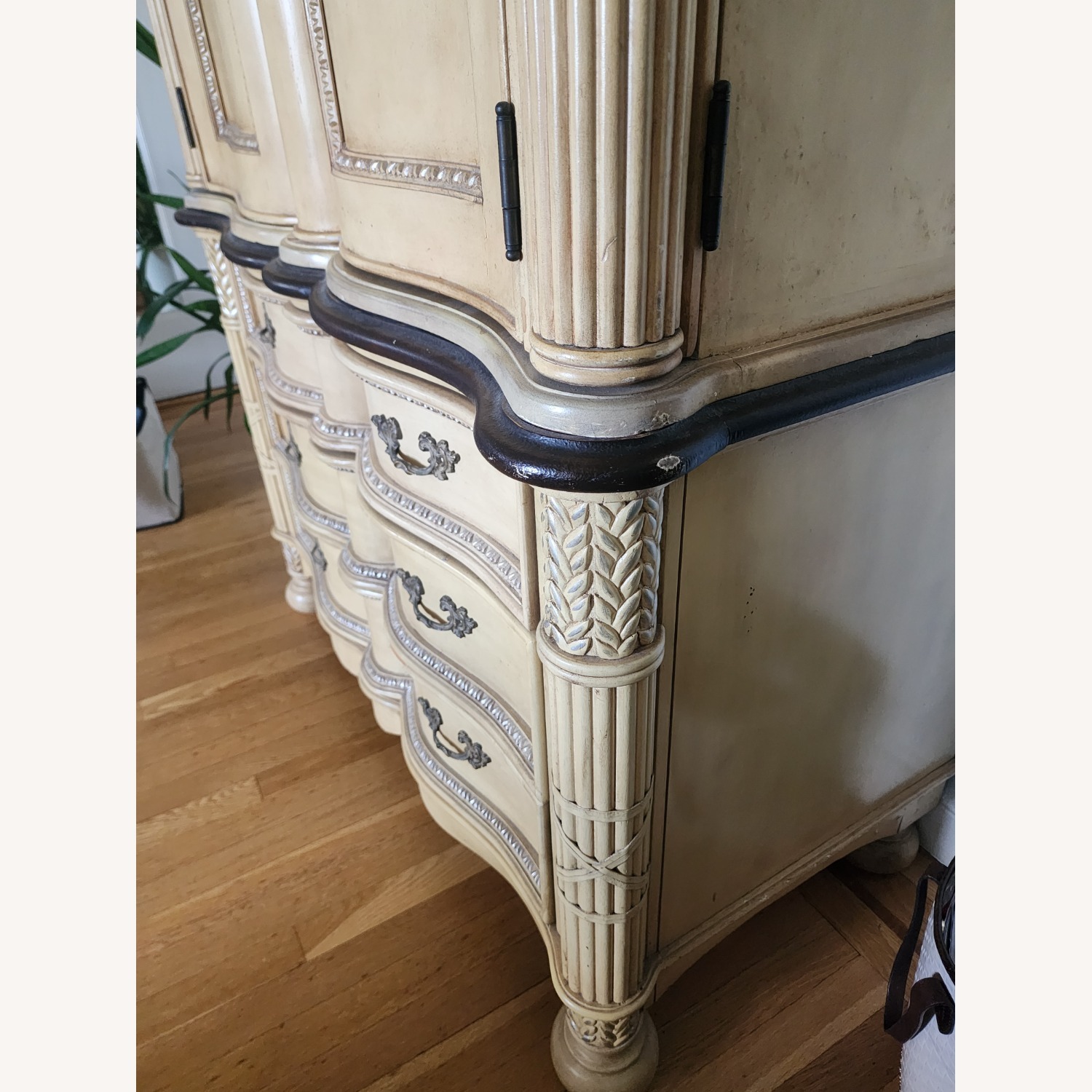 Two Piece Antique Armoire - image-4