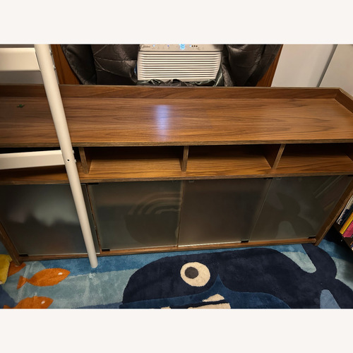 Used Inside Weather Sideboard with Frosted Doors for sale on AptDeco