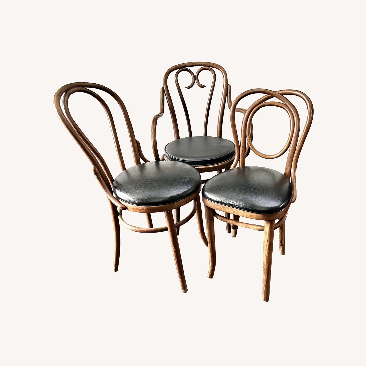 Set of 3 Vintage Bentwood Bistro Chairs  - image-0