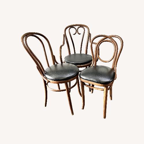 Used Set of 3 Vintage Bentwood Bistro Chairs  for sale on AptDeco