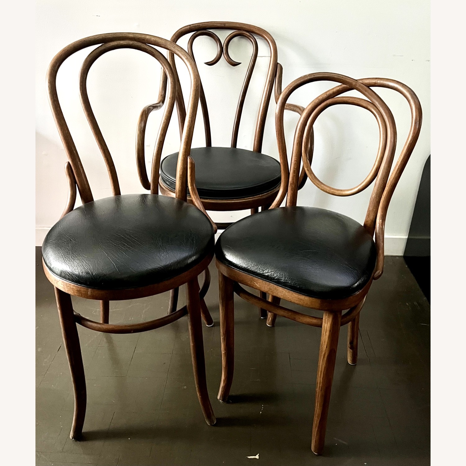 Set of 3 Vintage Bentwood Bistro Chairs  - image-10