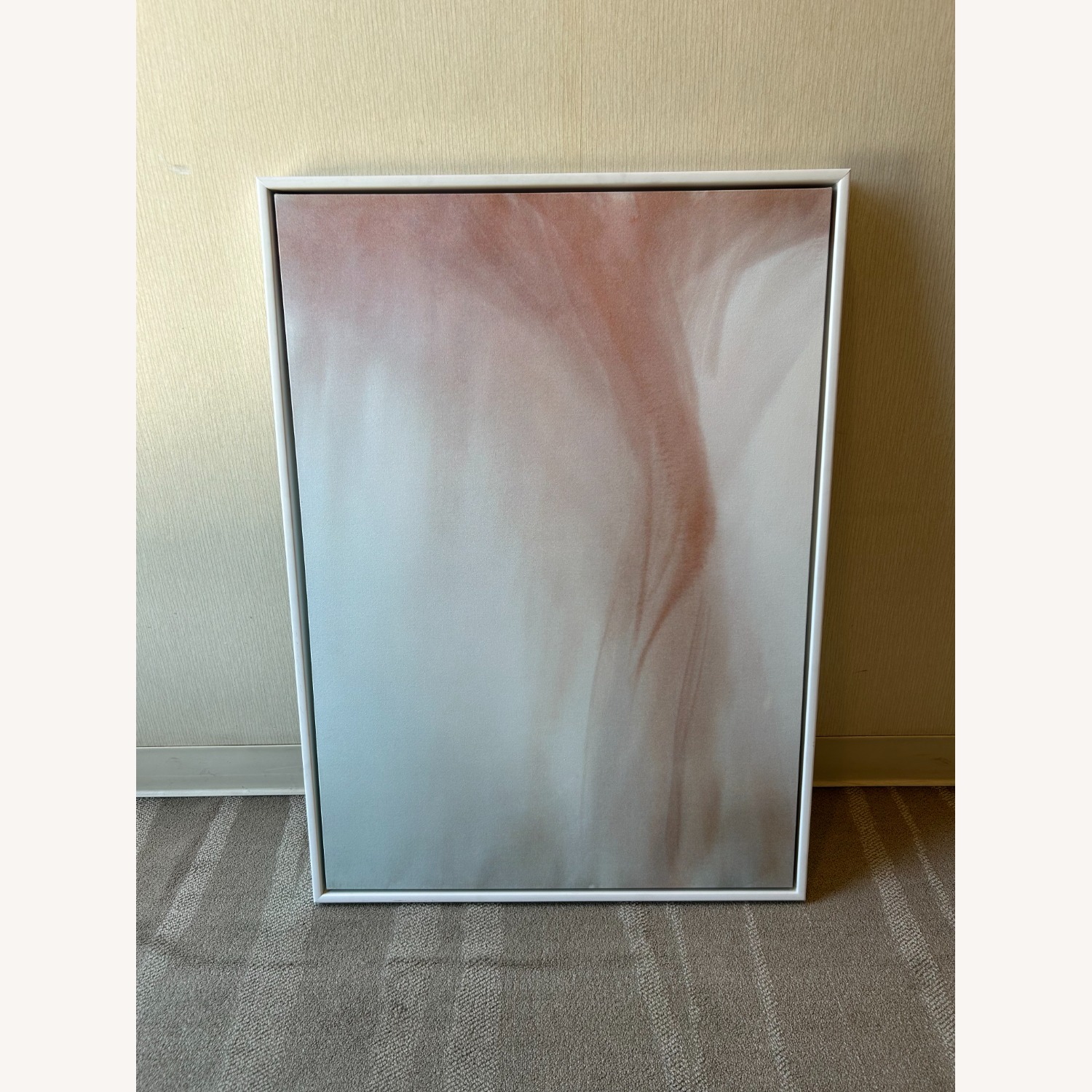 Framed Abstract Canvas Painting - image-0