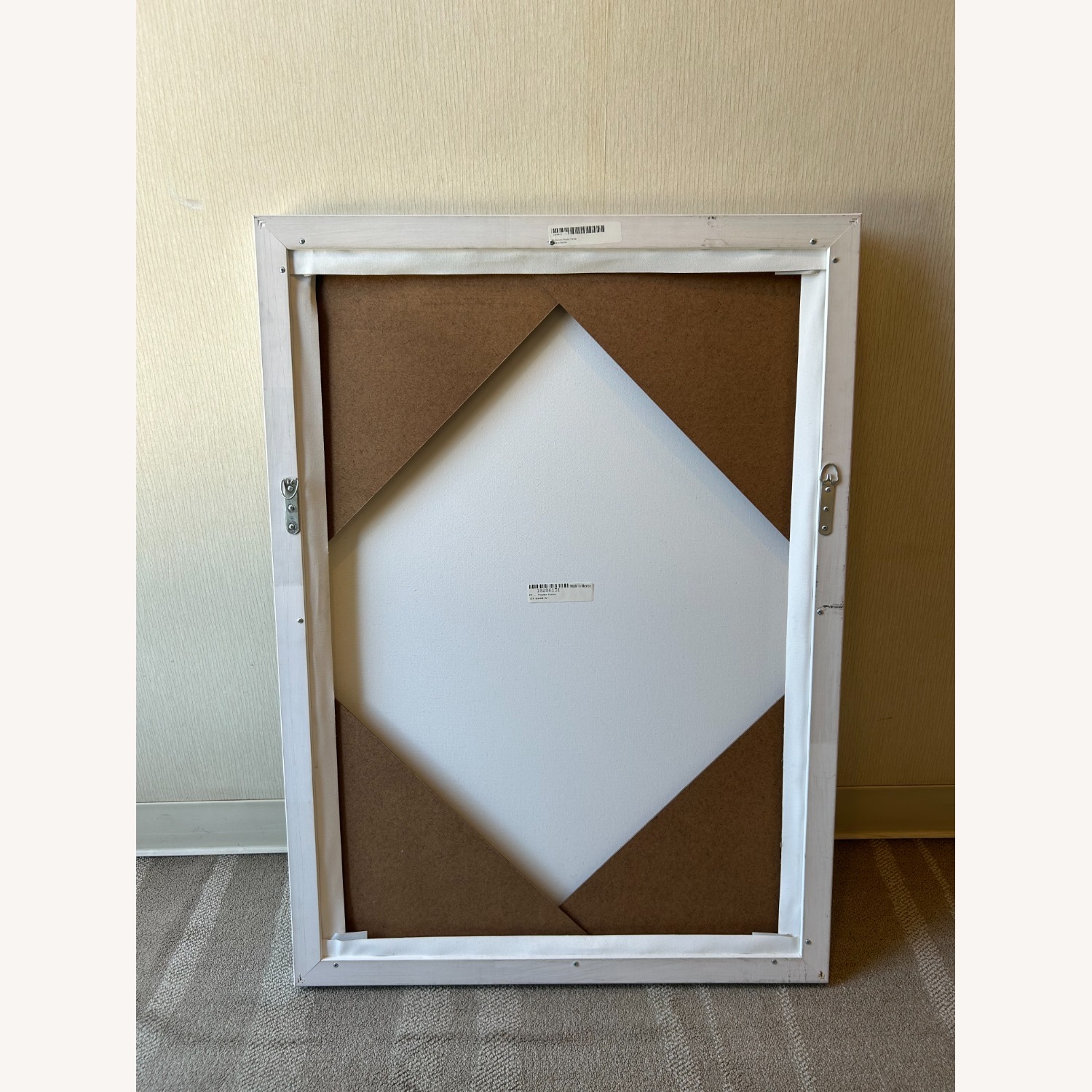 Framed Abstract Canvas Painting - image-2