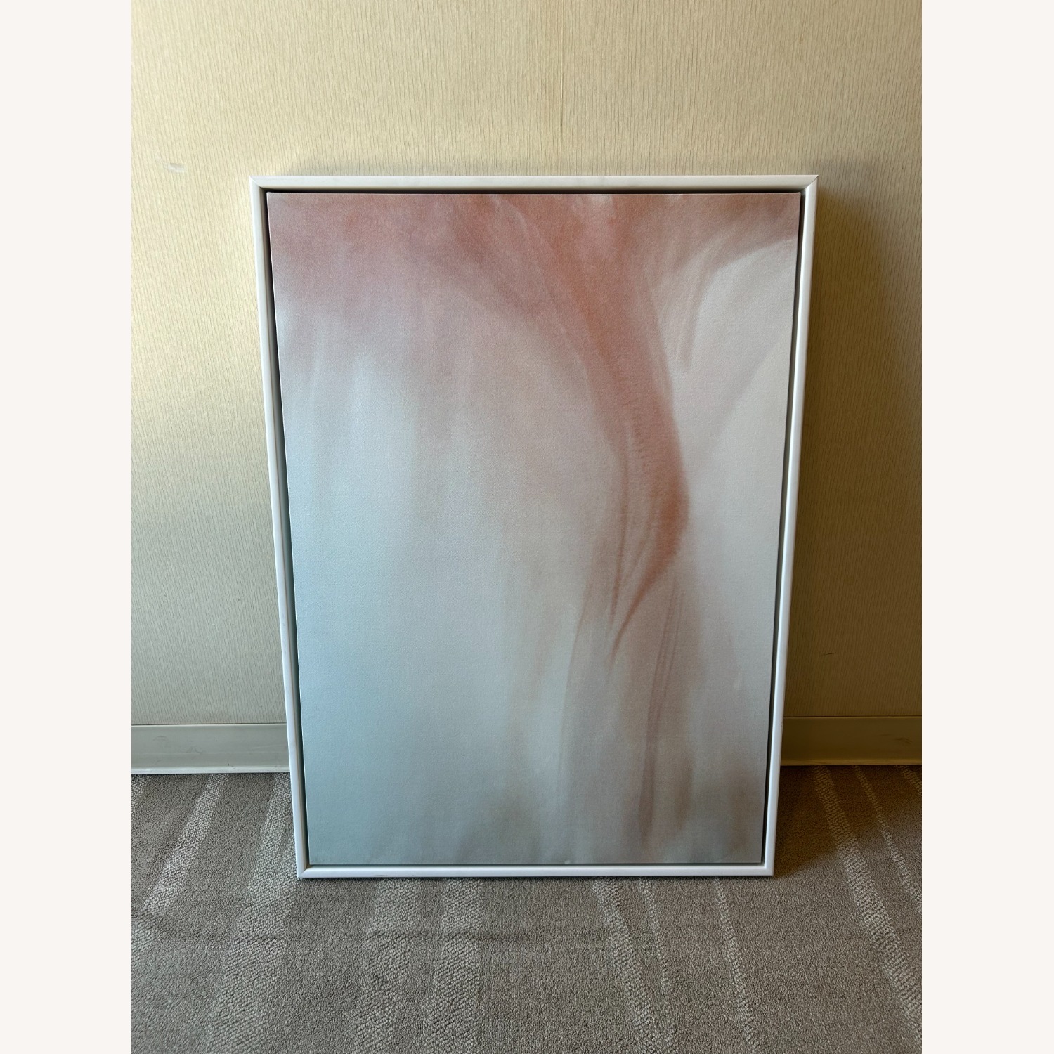 Framed Abstract Canvas Painting - image-1