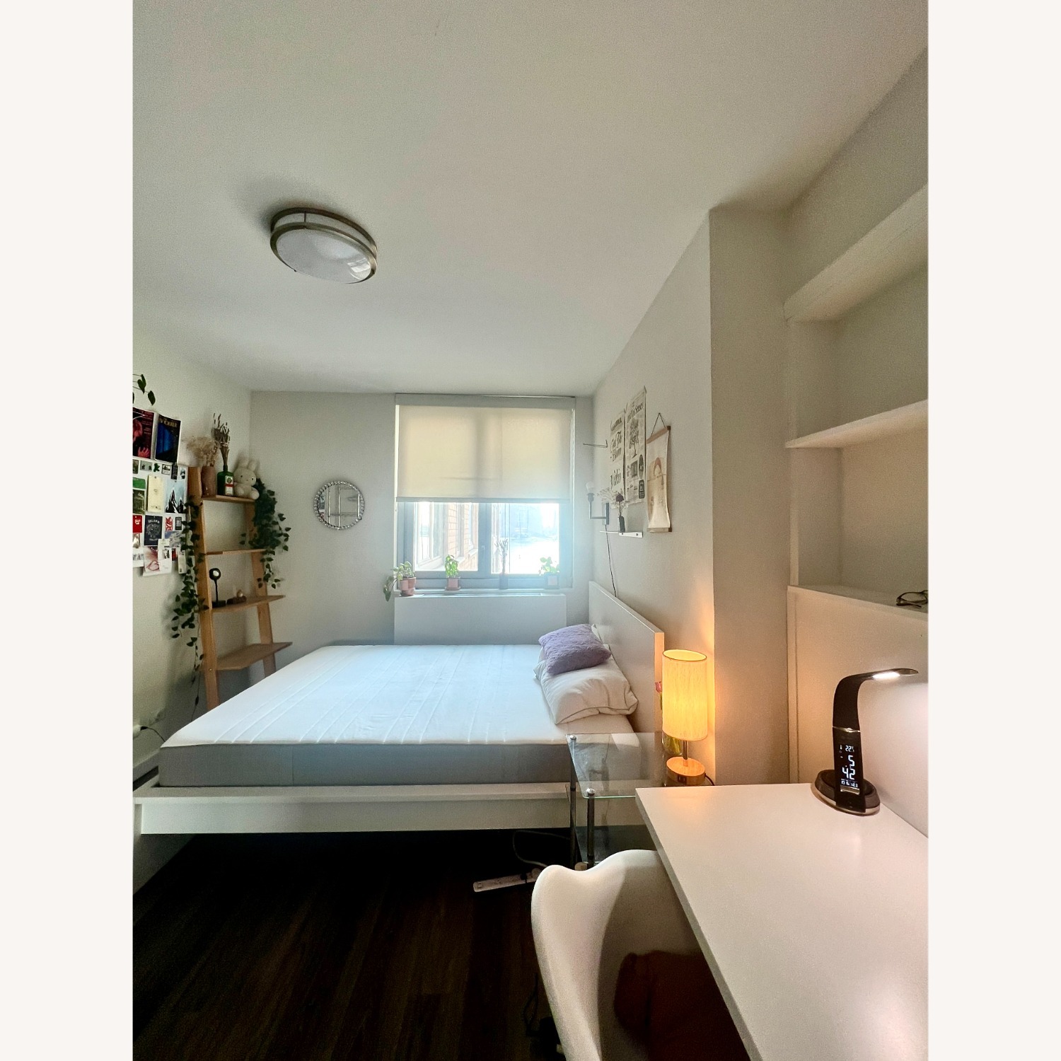 IKEA Malm Queen Size White Bed Frame - image-1