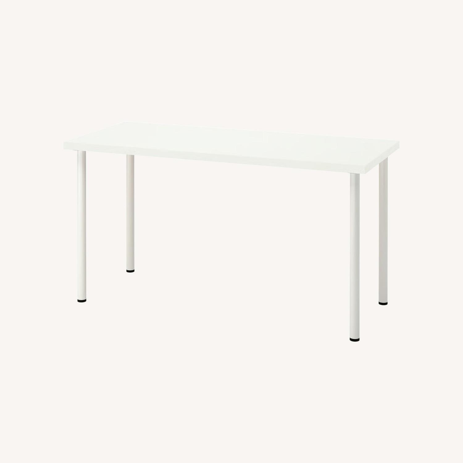 IKEA Lagkapten  White Desk  - image-0