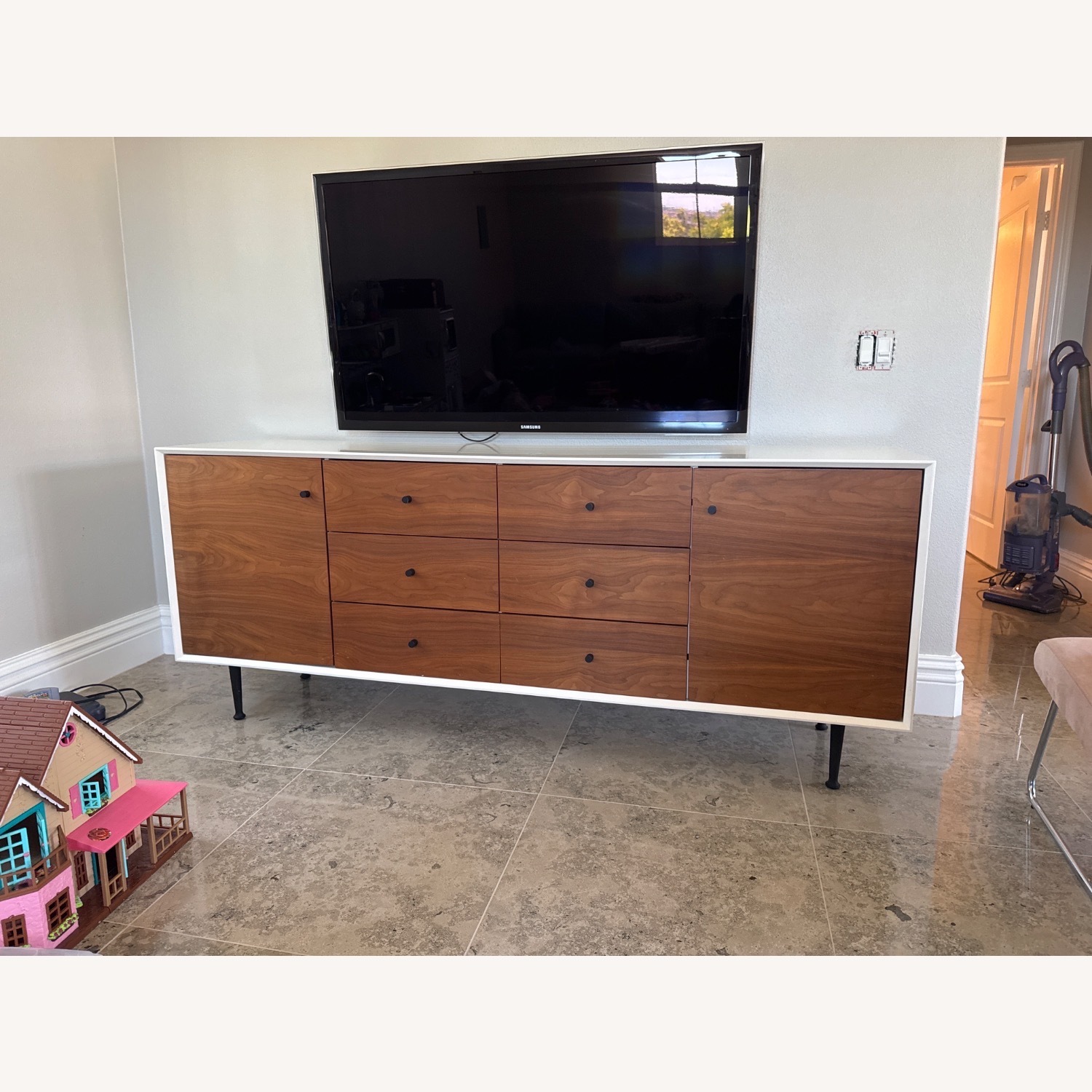 Cora Large Mid-Century Modern Credenza - image-1