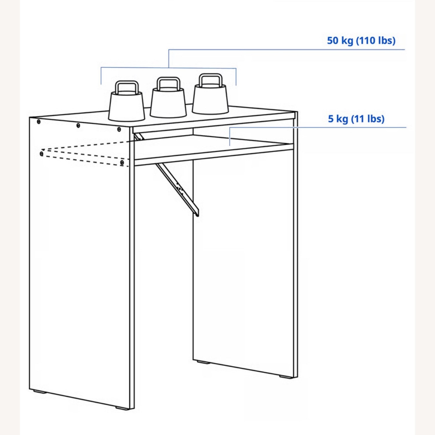 IKEA Torald White Desk - image-7