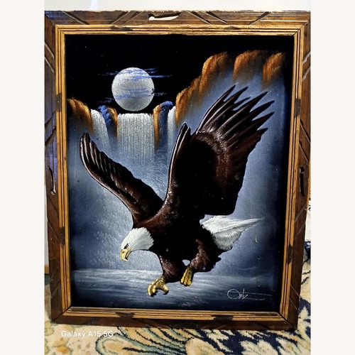 Used Ortiz Velvet Eagle Wall Decor for sale on AptDeco