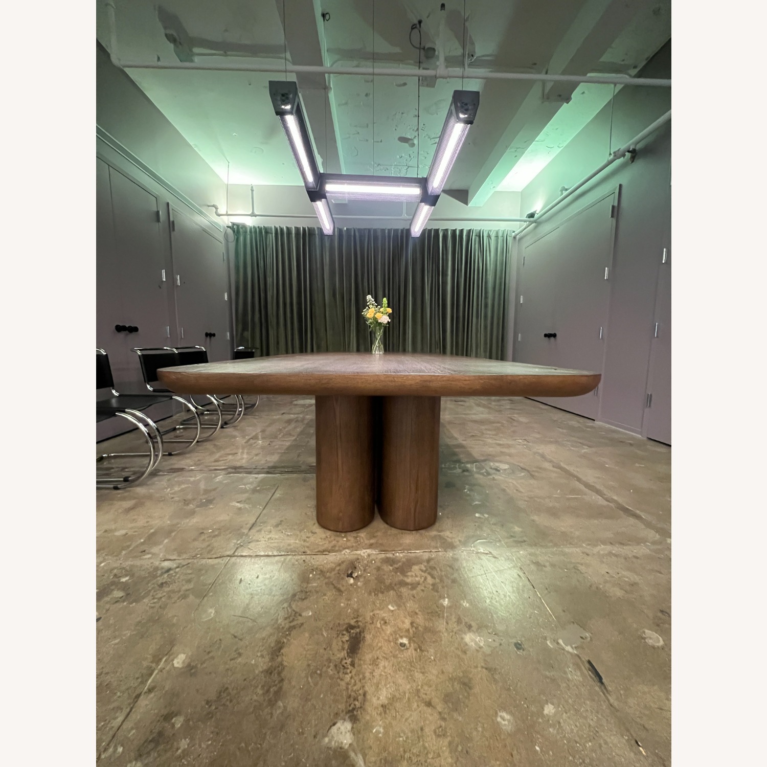 Restoration Hardware Oslo Cylinder Rectangular Dining Table - image-3