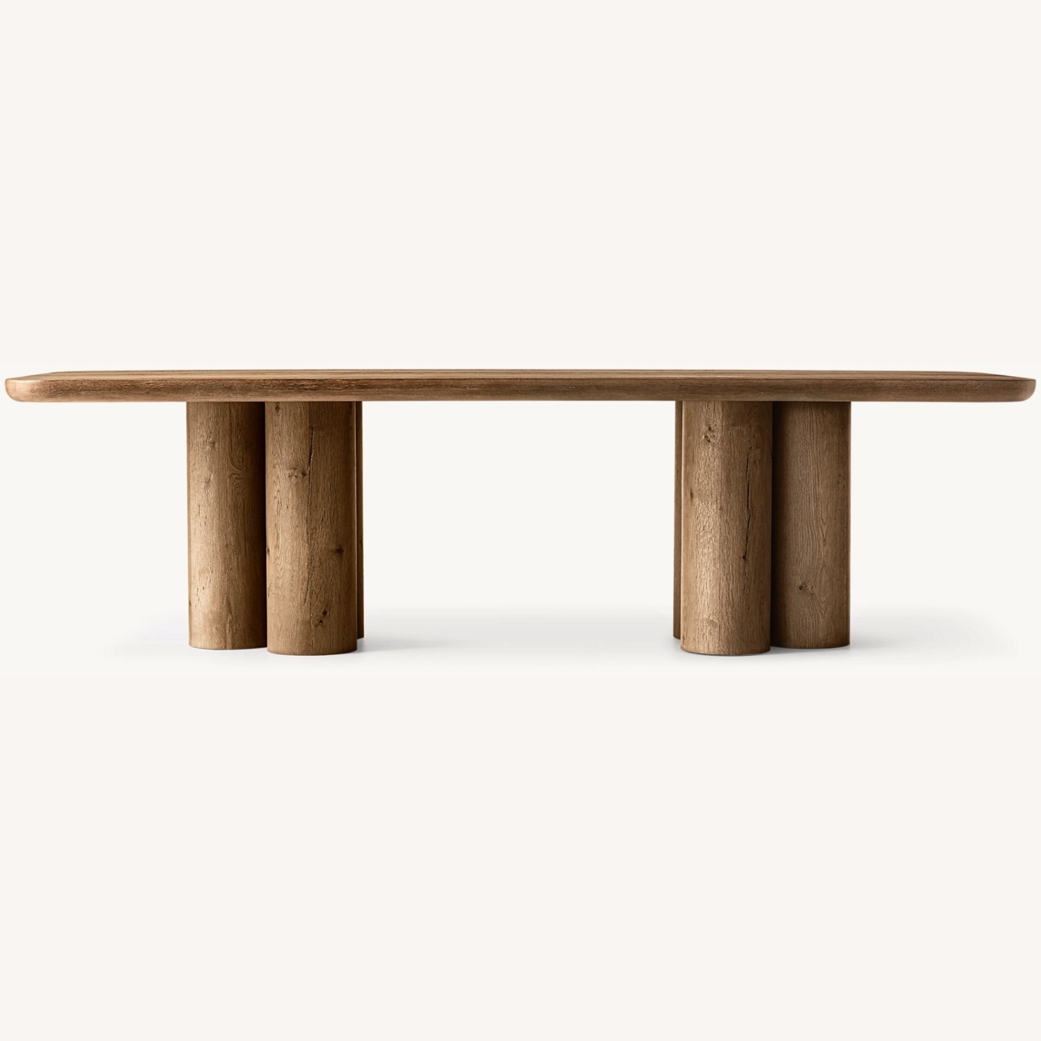 Restoration Hardware Oslo Cylinder Rectangular Dining Table - image-0