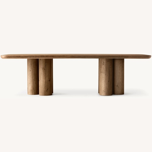 Used Restoration Hardware Oslo Cylinder Rectangular Dining Table for sale on AptDeco