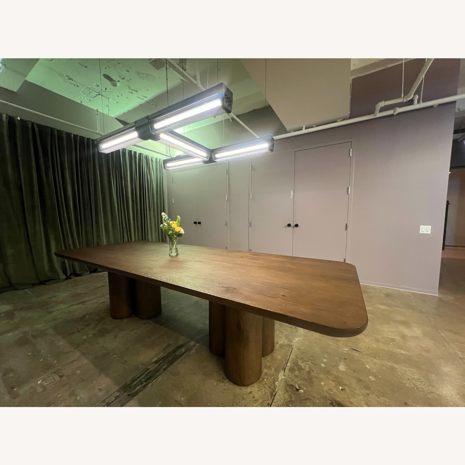 Restoration Hardware Oslo Cylinder Rectangular Dining Table - image-2