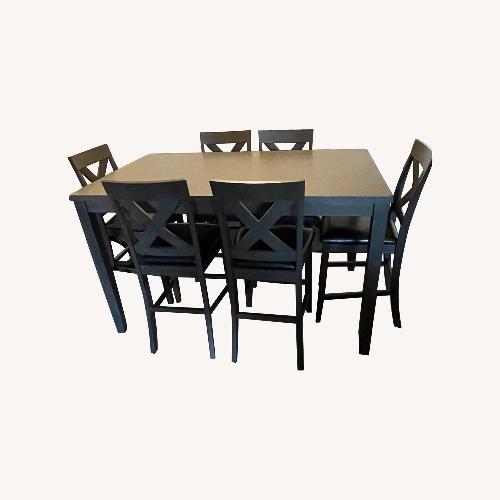 Used Solid Wood Table 6 Seater with Chairs for sale on AptDeco