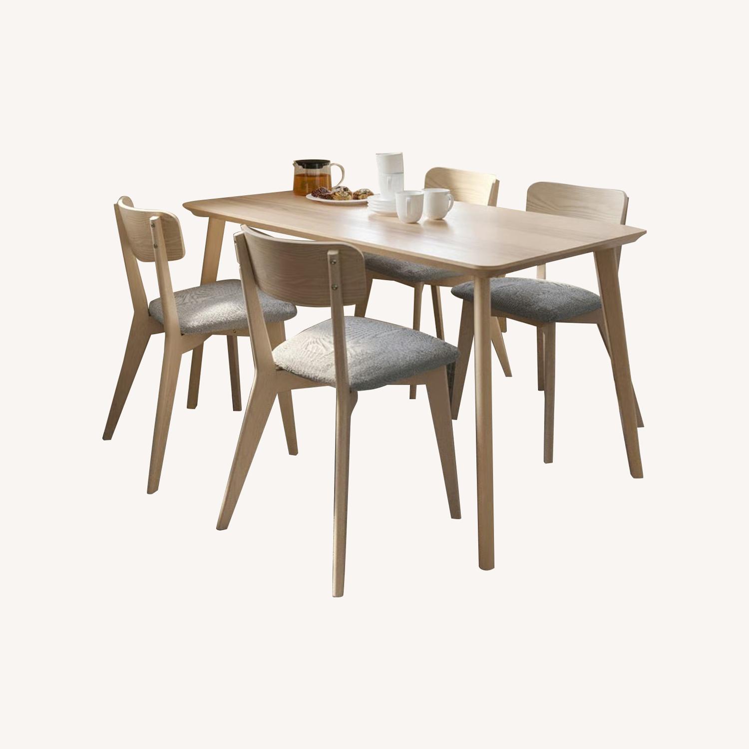 IKEA LISABO / LISABO Table and 4 Chairs Ash Veneer Ash - AptDeco