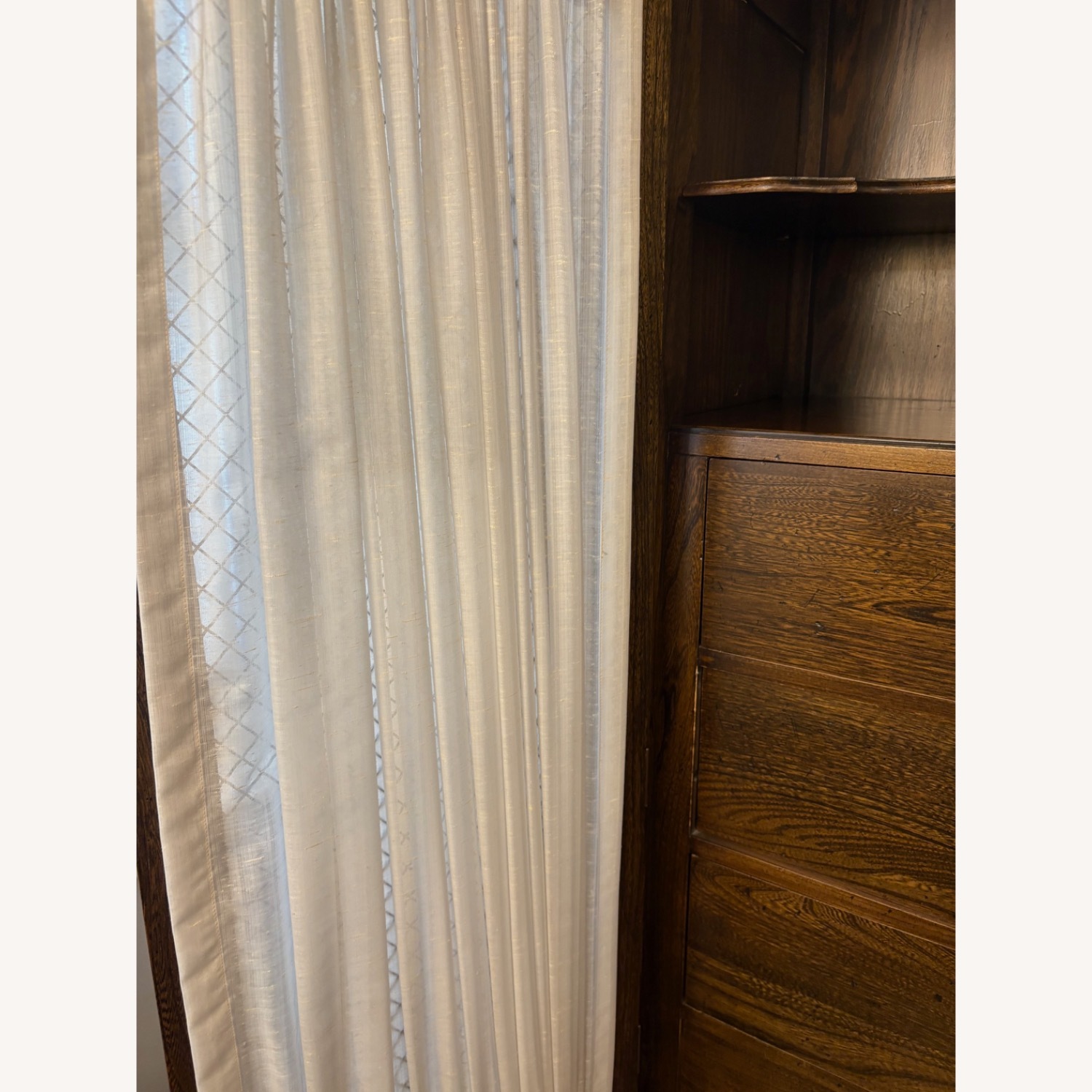 Antique Wood Armoire - image-5