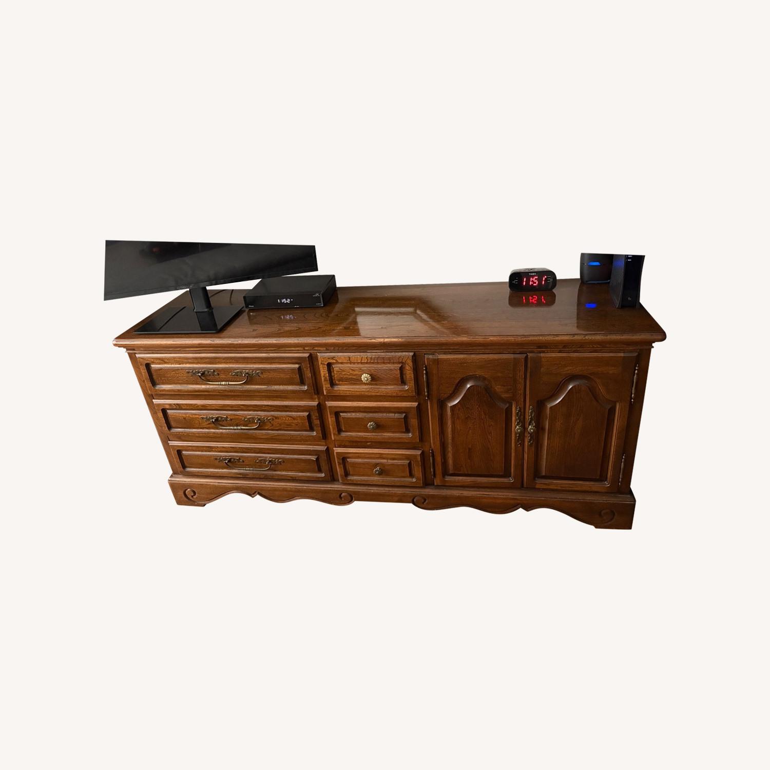 Antique Wood Dresser - image-0